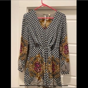 Floral boutique romper